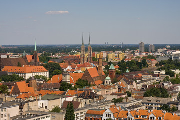 Fototapeta na wymiar Panorama Wrocławia
