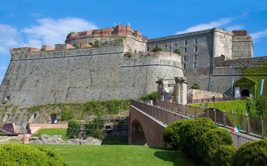 Fototapeta na wymiar Priamar Fortress - Savona