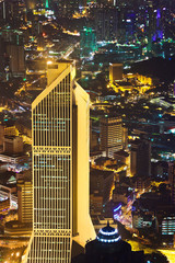 View to Kuala Lumpur (Malaysia) at night