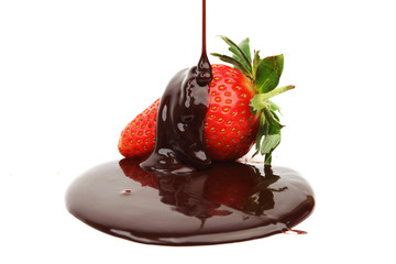 strawberry in chocolate