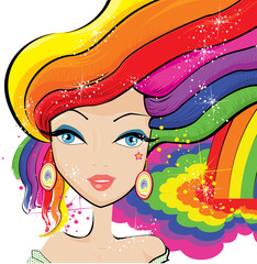 Rainbow fairy graphic