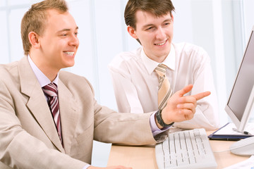 Fototapeta premium Young businessmen