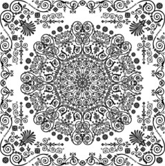 black round pattern in frame