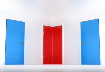 Right choice: conceptual corner door