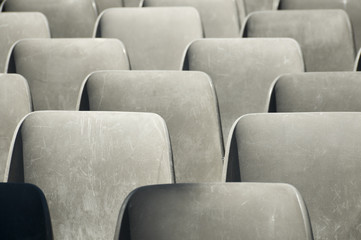 Obraz premium Plastic seats at stadium