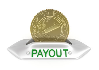 Payout concept icon, isolated on white