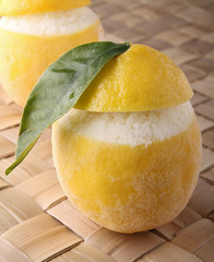 sorbet citron,citron givré