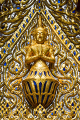 Image of deity on temple wall