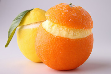 orange et citron givré