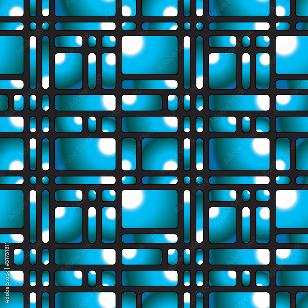 Poster rounded squares seamless pattern.