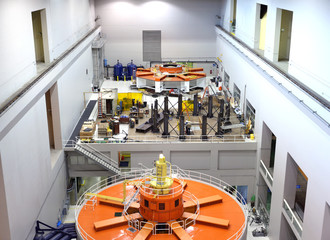 Bonneville main Powerhouse, Columbia River Gorge OR.