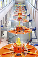 Bonneville main Powerhouse, Columbia River Gorge OR.