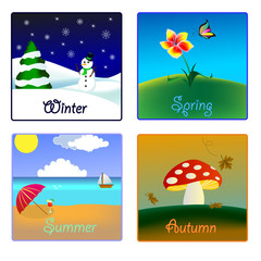 Fototapeta premium the four seasons