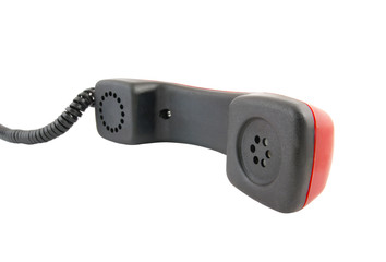 Phone reciever isolated on white