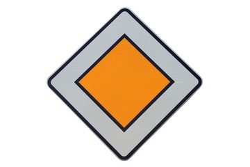 Panneau de route à caractère prioritaire