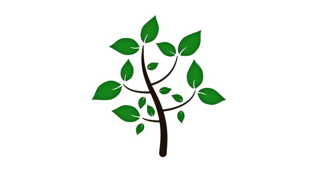 Growing tree with alpha channel