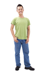 Obraz premium Portrait of young man stand