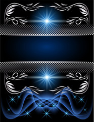 Background with glowing stars