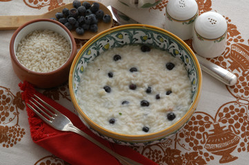 Arroz con arándanos