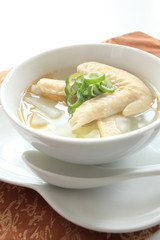 Chinese cuisine, chicken and radish soup