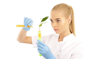 young nurse working with medicine