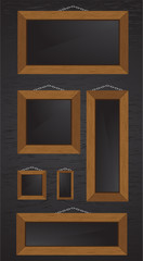 wood frames vector illustration