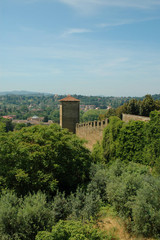 Fototapeta na wymiar City Walls of Florence in Tuscany Italy