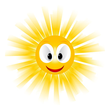 Smiling sun icon