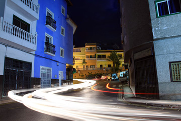 Puerto Santiago at night, Tenerife - obrazy, fototapety, plakaty