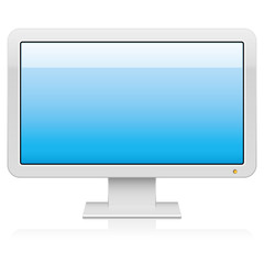 Fototapeta premium Vector widescreen monitor with 16:9 aspect ratio.