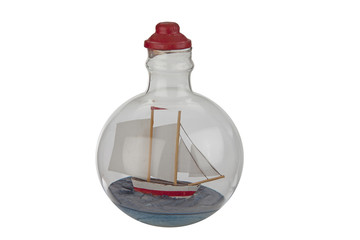 Ship inside a bottle.