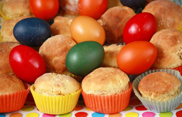 Russische Osterkuchen und Ostereier