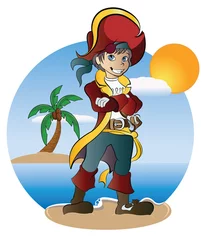 Photo sur Plexiglas Pirates Petit pirate
