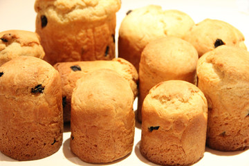 Close up of the Easter cake. Tasty Background