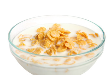 Cereal flakes breakfast