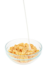 Cereal flakes breakfast