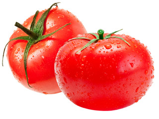 Tomato isolated on white background
