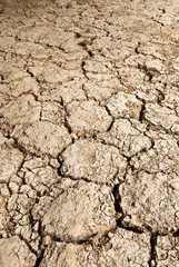 cracked rough ground for background