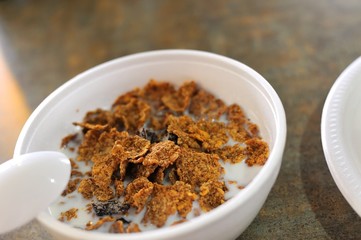 Healthy cereal breakfast