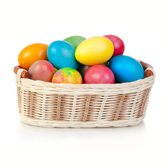 Easter Eggs in basket