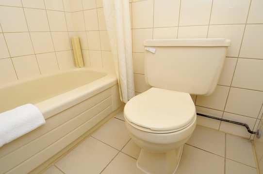 Clean and luxurious toilet