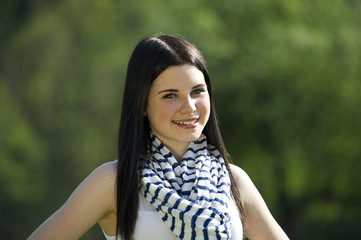 Happy smile from a teenager