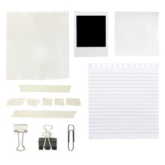 scrapbook elements including papers and a photo