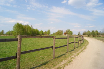 Fototapeta na wymiar Wiejskie ranczo