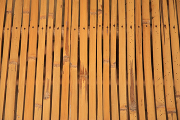 bamboo fence .