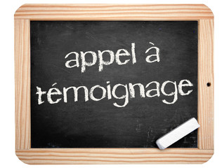 appel à témoignage