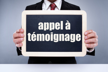 appel à témoignage