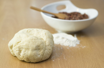 Dough and forcemeat