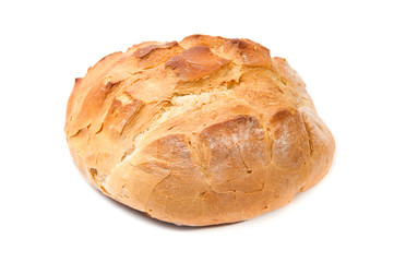 White wheat round bread