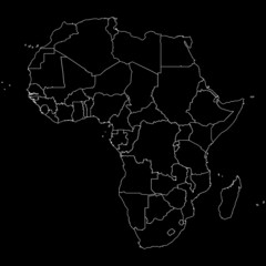 Outline Africa map